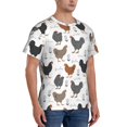 thumbnail image 5 of Rocae Retro Rooster for Men's Moisture-Wicking Crew Tee - T-Shirt for Sports, Outdoor Activities, and Casual Wear3X-Large, 5 of 9