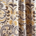 thumbnail image 3 of Lush Decor Clara Window Panels Light Filtering - Yellow/Brown - 84 x 52, 3 of 5