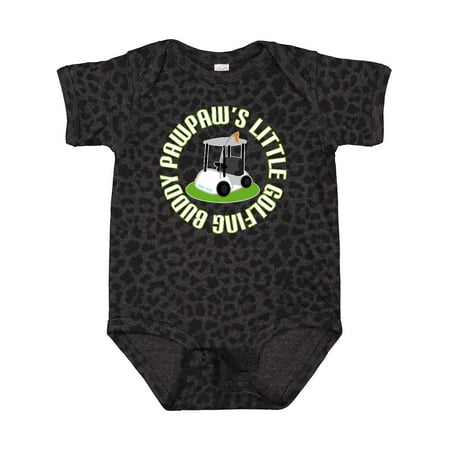 

Inktastic PawPaw Little Golfing Buddy Boys Baby Bodysuit