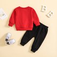 thumbnail image 4 of Two Piece Outfits,Toddler Boys Long Sleeve Letter Print Two Piece Outfit Set Comfortable Casual Playwear,Toddler Outfit,2-3 Years, 4 of 6