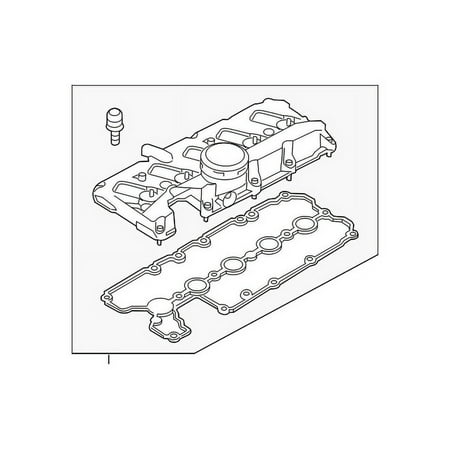 Genuine OE Audi Valve Cover - 07K-103-469-Q