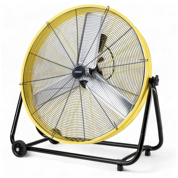 Ventilador De Piso Industrial 30 Pulgadas Aluminio Amarillo Kingsman amarillo