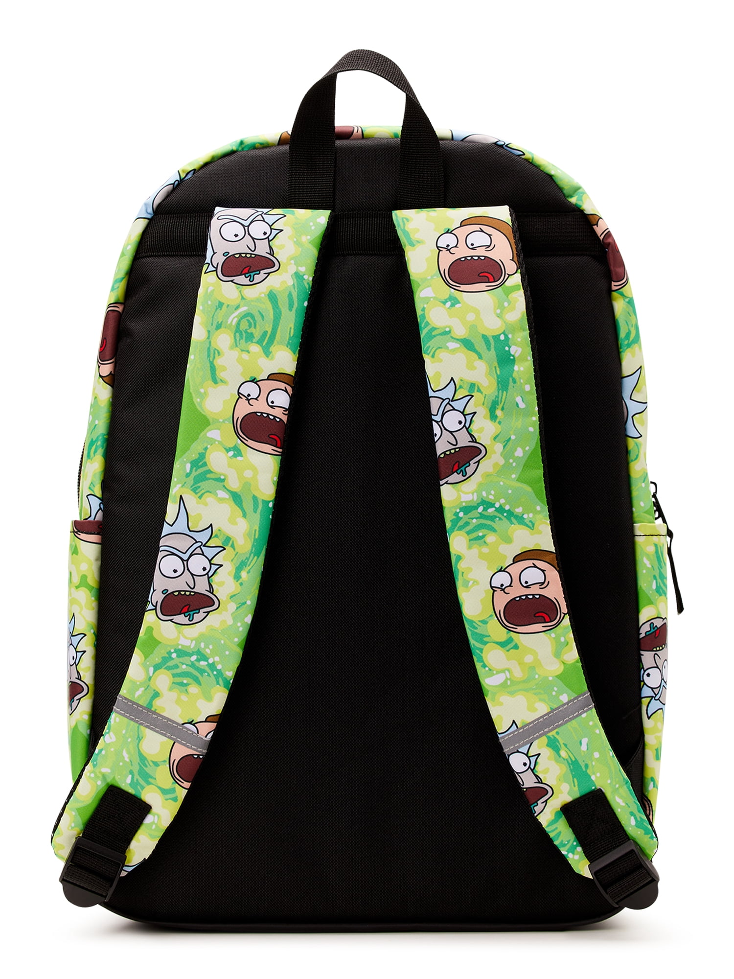 Rick & Morty Unisex Print 17" Laptop Backpack, Green
