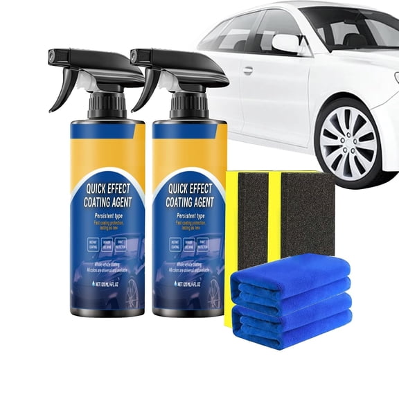 YUSUIYI 4.23oz Car Nano Quick Coat Restore Coating Spray,Quick Effect Coating Agent,Oil Film Emulsion Glass Cleaner for Long-Lasting Gloss,Shine & Protection
