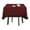 Maroon, variant on Vargottam Ruffle Tablecloth Solid Table Cover, Cotton Tablecloths For Square Tables, Dining Tablecloths Table Linens Washable,Maroon,60 x 60 Inches