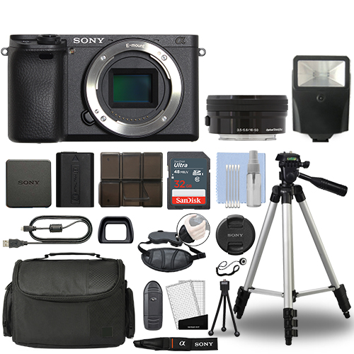 Sony Alpha a6400 Mirrorless 4K Digital Camera & 1650mm Lens Black