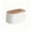 White, variant on Tissue Box,Minimalist Stripe Style Tissue Dispenser Arched Handkerchief Box with Grain Lid for Wet Wipes and Paper,Living Room,Bedroom,Beige