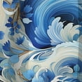 thumbnail image 4 of Designart "Alluring Nautical Paisleys VI" Paisley Blackout Curtain Single Panel, 4 of 4