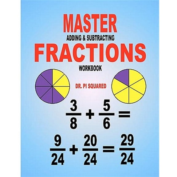 Pre-Owned Master Adding & Subtracting Fractions Workbook Paperback