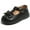 Black, variant on DADAWEN Girl's White Dress Shoe School Uniform Shoes Mary Jane T-Strap Princess Flat for 8 Toddler
