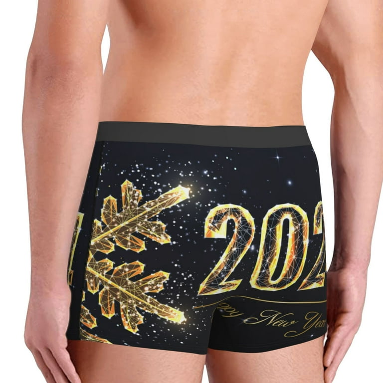 Kll Happy New Year 2024 Men'S Cotton Boxer Briefs Underwear-Medium