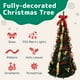 thumbnail image 2 of Árbol de Navidad Prextex Premium de 6 pies con 350 luces cálidas doradas y rojas, 2 of 7