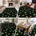 thumbnail image 6 of Area Rug 72×108in, St. Patrick's Day Three-leaf Floor Carpet Living Room Rug, Gold Coin Non-Slip Welcome Mat Indoor Rugs for Bedroom Dining Room, 6 of 9