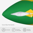 thumbnail image 5 of ZICANCN Decorative Throw Pillow Covers , Brazil Flag Country Couch Sofa Decorative Knit Pillow Covers for Living Room Farmhouse 26"x26", 5 of 8
