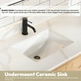 thumbnail image 5 of Vinnova Cristo 48" Wood Single Bath Vanity with Mirror in Brown/Fish Maw White, 5 of 15