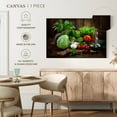 thumbnail image 5 of Elephant Stock Organic Fruits And Vegetables Wall Art - Horizontal Canvas Wall Art - Dining Room Wall Decor - Food And Drink Canvas - Brown And Green Decor - 45" x 30", 5 of 8