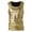 Gold, variant on Baqcunre Tank Tops Men Summer Mens Vest Fashion Glossy Sleeveless T Shirt Mens Stage Performance Vest Sleeveless Tshirts For Men Tops For Men Black L