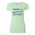 thumbnail image 2 of Wild Bobby, Sometimes It's A Fish Other Times It's A Buzz, Fishing, Women Slim Fit Junior Tee, Mint, Large, 2 of 4
