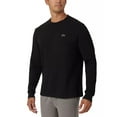 thumbnail image 2 of Lacoste Mens Relaxed Fit Waffle Knit Thermal Sleep Shirt Black Medium, 2 of 4