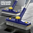 thumbnail image 5 of Vxdvou Long Handled Tub Tile Scrub Brush with Squeegee, 3-in-1 Bathroom Cleaner for Bathtub, Floor, Sink, and Glass, Comfortable and Efficient Cleaning Tool, 5 of 9
