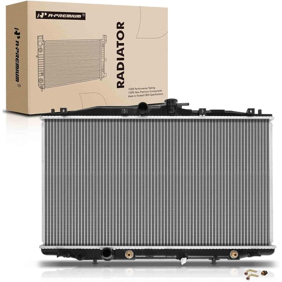 A-Premium Engine Coolant Radiator with Transmission Oil Cooler Compatible with Acura TSX 2004-2008 L4 2.4L, Automatic Transmission, Replace# 19010RBBE01, 19010RBBE51