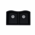 thumbnail image 3 of Undermount 32-1/2 in. x 20 in. 50/50 Bowl Quartz Kitchen Sink in Gray, 3 of 4