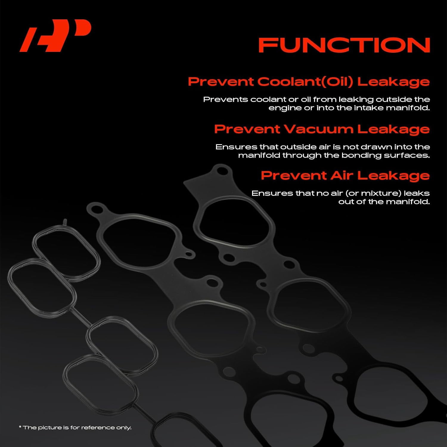 A-Premium Lower and Upper Engine Intake Manifold Gasket Set Compatible with Toyota Tacoma 2005-2015, Tundra 2005-2010, 4Runner 2003-2009, FJ Cruiser 2007-2009, 4.0L
