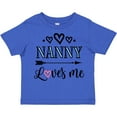 thumbnail image 3 of Inktastic Nanny Loves Me Grandchild Girls Toddler T-Shirt, 3 of 5
