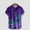 Purple#05, variant on Pitauce Mens Shirts Mardi Gras Shirt Plus Size Print Short Sleeve Button Shirt Funny Tropical Casual Hawaiian Beach Shirt