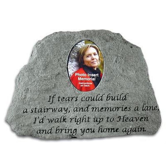 If Tears Could Build...(W/ Photo Insert) Memorial Garden Stone