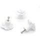 thumbnail image 3 of Flower Rose Ceramic Door Handle Dresser Kitchen Cabinet Cupboard Drawer Handles Set Of 10 Pack,white Banmo, 3 of 4