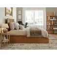thumbnail image 5 of AFI Madison Queen Wood Platform Bed with Footboard and Twin XL Trundle, Light Toffee, 5 of 14