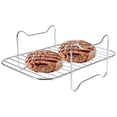 thumbnail image 3 of Air Fryer Rack for Double Basket Air Fryers Stainless Steel Grilling Rack Air Fryer Accessories Cooking Rack Toast Rack for Oven Microwave Baking Roasting, 3 of 8