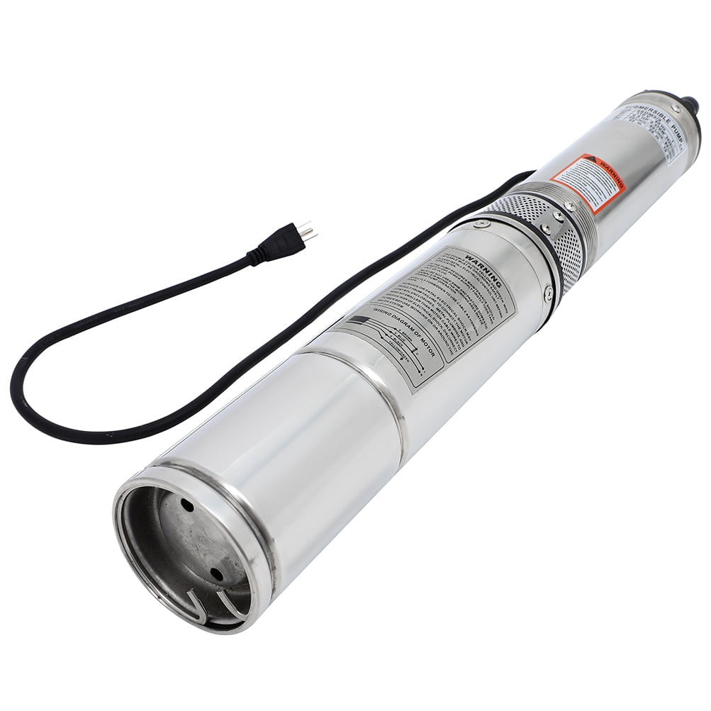 1/2 HP Submersible Well Pump 164ft 110V 25GPM Stainless Steel , AUTOMUTO Deep Well Water Pump for Home Usage and Industrial with Garden Hose Adapter