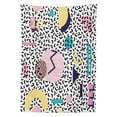 thumbnail image 3 of Ambesonne Vintage Tablecloth Rectangular Table Cover, Retro Geometric Shapes, 52"x70", Navy Yellow Pink, 3 of 4