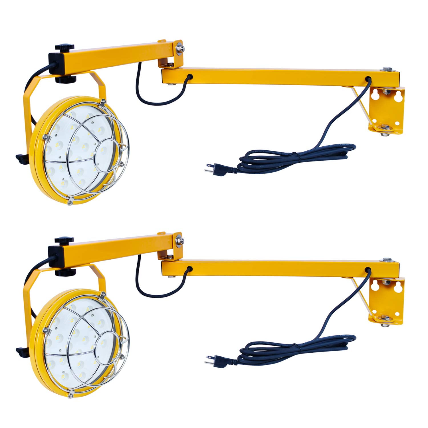 LED Loading Dock Lights with 40'' Swing Folding Arm, 5ft Cord, 60W 8400