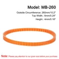 thumbnail image 2 of Uxcell 4 Packs Orange Sewing Machine Belts MB-260 Motor Drive V Belt 10.2" Outside Circumference, 2 of 6