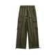 thumbnail image 1 of Pantalones largos para hombre, informales, para exteriores, de color sólido, con cintura elástica y bolsillo con cordón, ropa de trabajo, pantalones para hombre, 1 of 3