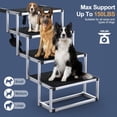 thumbnail image 2 of Rampa plegable PetrUna Dog Stairs para coche, aluminio, 150 libras, 2 of 7