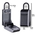 thumbnail image 2 of Lock Box Master Lock, combinación metálica de 4 dígitos, 14 x 8 x 13 cm, 2 of 8
