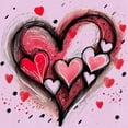 thumbnail image 3 of CafePress - Abstract Grunge Valentine Hearts T Shirt - Women's Nightshirt, 3 of 4