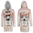 thumbnail image 3 of Happy Mother's Day West Highland White Terrier with Flower Crown All Over Print 3D Hooded Duffle Toggle Coat Westie Westy Dog Lover - 13004, 3 of 6