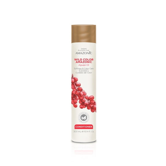 Placenta Life Amazonic Wild Color Softness and Color Care Conditioner.Repairing-Antioxidant-Moisturizing- Salt, Sulfates & Parabens FREE. 300 ml/10.14 fl.oz
