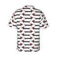 thumbnail image 3 of Daiia Christmas Dachshund Hawaiian Shirt for Men Gentle Cotton Regular Short Sleeve Casual-Small, 3 of 9