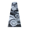 thumbnail image 2 of BizChair Area Rug Modern Contemporary Design 1103 Grey White Black (2 Feet 4 Inch X 11 Feet) Runner, 2 of 6