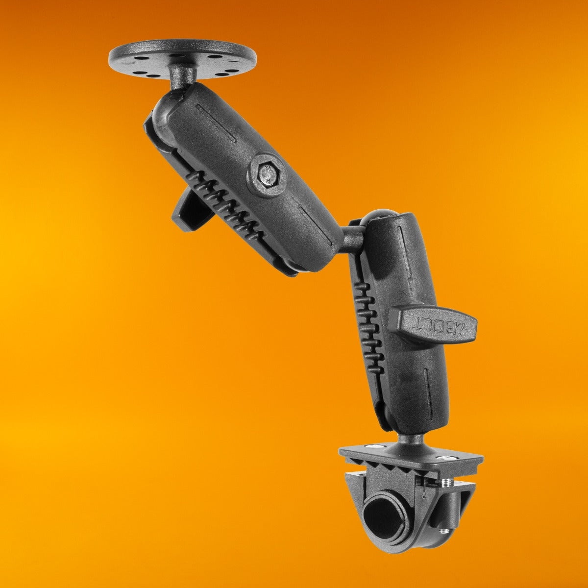 iBOLT AMPS Dual Bizmount Heavy Duty Handlebar/Post/Pole/Rail Mount for Water Sports, Kayaking, Fishing, Boating Etc. - for Fish Finders Using The 3-Hole Pattern
