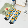 thumbnail image 7 of Rocae Blue Ocean Wave Sunflower for Premium Adult Socks,Comfortable, Breathable, and Durable Socks, Perfect for Everyday Wear, 7 of 7
