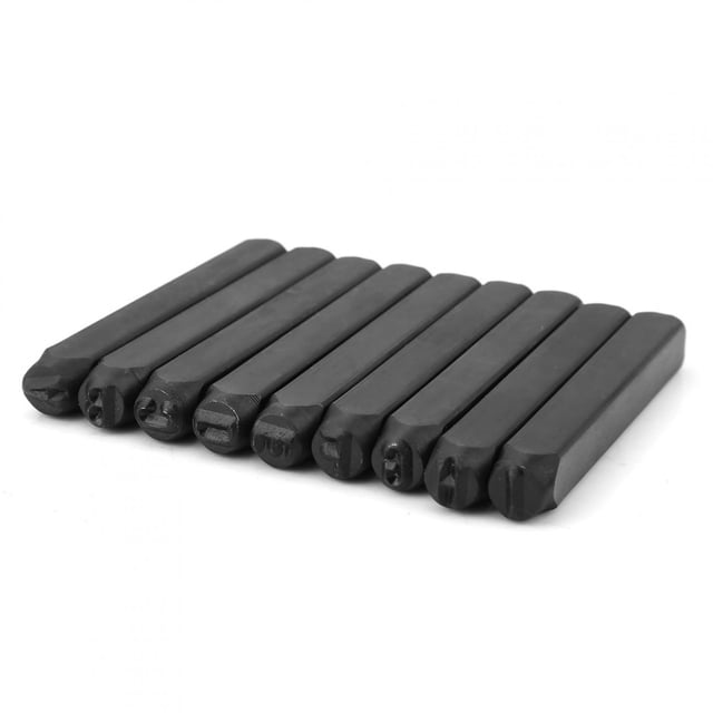 Punzón 36 Unids/set 6mm Acero Alfabeto Letra y Número ANGGREK