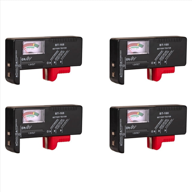 4X BT-168 AA/AAA/C/D/9V/1.5V Baterías Pila de Botón Universal Medidor Codificado por Colores Indicar Volt Tester Checker BT168