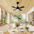thumbnail image 2 of Gymax 42'' Ceiling Fan w/ Light & Remote 3CCT LED w/ Memory & 4H Timer Black, 2 of 10